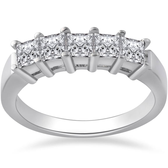 Pompeii Platinum 1ct Princess Cut Diamond Wedding Ring New (G,SI)