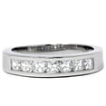 thumbnail image 1 of Pompeii Platinum 1ct Set Asscher Cut Diamond Wedding Ring (F,VS), 1 of 3