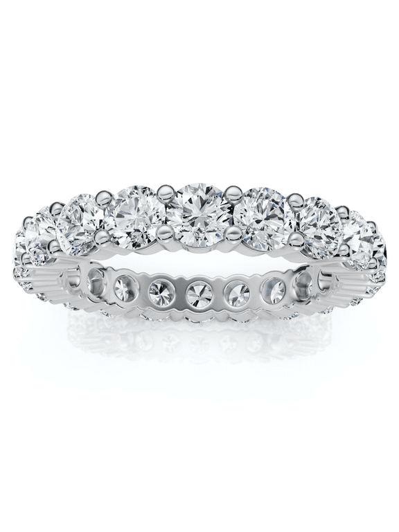 Pompeii Platinum 3Ct Diamond Eternity Wedding Ring Lab Grown (G/H,VS1-VS2)