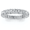 thumbnail image 1 of Pompeii Platinum 3ct Round Diamond Eternity Wedding Ring (G/H,I1), 1 of 4