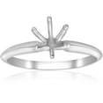 thumbnail image 1 of Pompeii Six Prong Solitaire Engagement Ring Setting 14K White Gold (,), 1 of 5