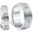 thumbnail image 1 of Pompeii3 1 1/2ct Matching His Hers Diamond Wedding Band Ring Set, 1 of 5