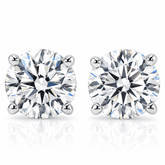 Pompeii 1/2 - 2 Ct TDW Diamond Screw Back Studs in 14k Gold Women's Earrings Lab Grown