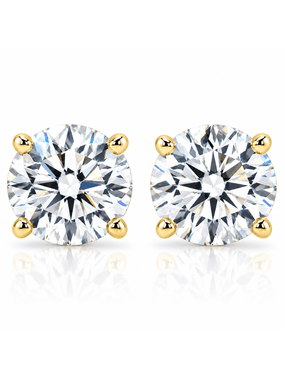 Pompeii 1/2 - 2 Ct TDW Diamond Screw Back Studs in 14k Gold Women's Earrings Lab Grown