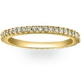 thumbnail image 1 of 1/2Ct Diamond Eternity Ring Prong Stackable Wedding Band 14k Yellow Gold, 1 of 4