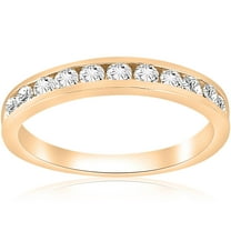 Pompeii 1/2 cttw Diamond Channel Set Wedding Ring 10k Yellow Gold (H-I,I1-I2)
