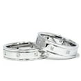 thumbnail image 1 of Pompeii3 1/2ct Princess Cut Diamond Matching Wedding Ring Set, 1 of 3