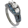 thumbnail image 1 of Pompeii3 1 3/4ct Blue & White Diamond Vintage Engagement Ring, 1 of 5