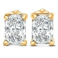 thumbnail image 1 of Pompeii 1 - 4 Carat Radiant Cut Diamond Studs 14k White or Yellow Gold Lab Grown, 1 of 3