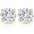 thumbnail image 1 of Pompeii 1 Ct TDW Diamond Studs Earrings in 14K Yellow Gold with Screw Backs (H-I,I2-I3), 1 of 4