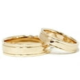 thumbnail image 1 of Pompeii3 Double Inlay Wedding Band Set 14K Yellow Gold, 1 of 3
