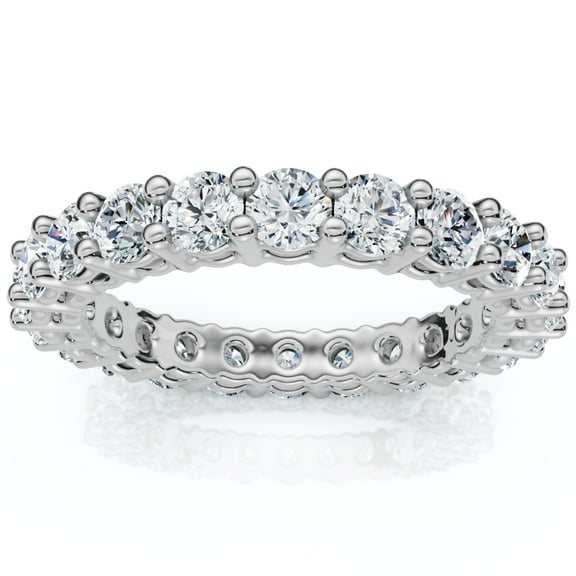 Pompeii 2 3/8ct Diamond Eternity Ring 14k White Gold (H-I,I2-I3)