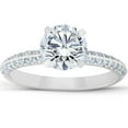 thumbnail image 1 of Pompeii 2 Ct Diamond Engagement Ring Pave 14k White Gold (G/H,SI1-SI2), 1 of 4