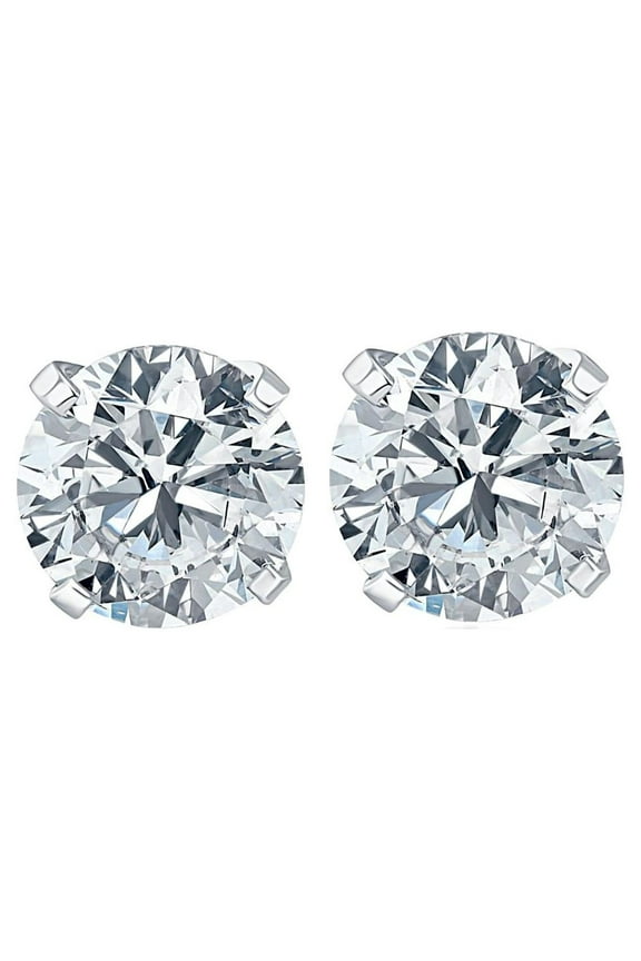 Pompeii .20CT Round Brilliant Cut Natural Diamond Stud Earrings In 14K Gold (G/H,I2-I3)