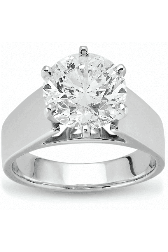 Pompeii 2 Ct Diamond Solitaire Engagement Ring 14k White Gold Lab Grown (FG,VS)