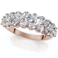 thumbnail image 1 of Pompeii 2Ct Multi Row Diamond Anniversary Ring 14k Gold Lab Grown (FG,VS1-VS2), 1 of 3