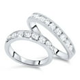 thumbnail image 1 of Pompeii3 2ct Diamond 14K White Gold His/Hers Wedding Ring Set, 1 of 3