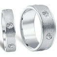 thumbnail image 1 of Pompeii3 1 1/2ct Matching His Hers Diamond Wedding Band Ring Set, 1 of 5