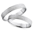 thumbnail image 1 of Pompeii3 Matching Hammered Wedding Ring Band White Gold Set 14K, 1 of 3