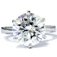 thumbnail image 1 of Pompeii 3 Carat Round Cut  Diamond Engagement Wedding Solitaire 14K White Gold, 1 of 2