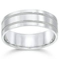 thumbnail image 1 of Pompeii 7mm 950 Platinum Comfort Fit Wedding Band NEW Ring (,), 1 of 3