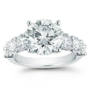 Pompeii3 Certified 3 Ct Diamond Engagement Ring 14k White Gold Lab Grown (G/H,VS2-SI1)