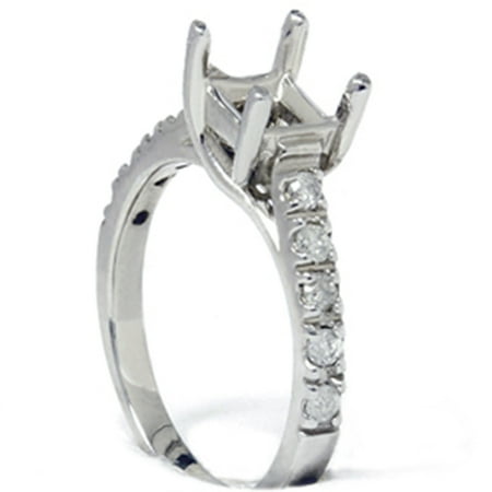 Pompeii Diamond Semi Mount Engagement Setting Mounting 14K Ring (G/H,I2)