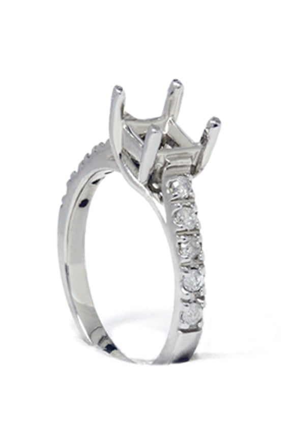 Pompeii Diamond Semi Mount Engagement Setting Mounting 14K Ring (G/H,I2)