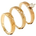 thumbnail image 1 of Pompeii3 1/4ct Diamond Matching Trio Wedding Ring Set 14K Gold, 1 of 5