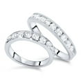 thumbnail image 1 of Pompeii3 2ct Diamond 14K White Gold His/Hers Wedding Ring Set, 1 of 3