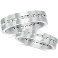 thumbnail image 1 of Pompeii3 2 1/2ct Diamond Matching Eternity Ring Set 14K White Gold, 1 of 6