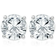 Pompeii3 IGI Certified 1 1/4 cttw Diamond Studs 14K White Gold Earrings