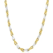 POMPEII3 Pompeii Men's 14k Gold (65gram) or Platinum (122gram) 6mm Link Chain Necklace 20" (,)