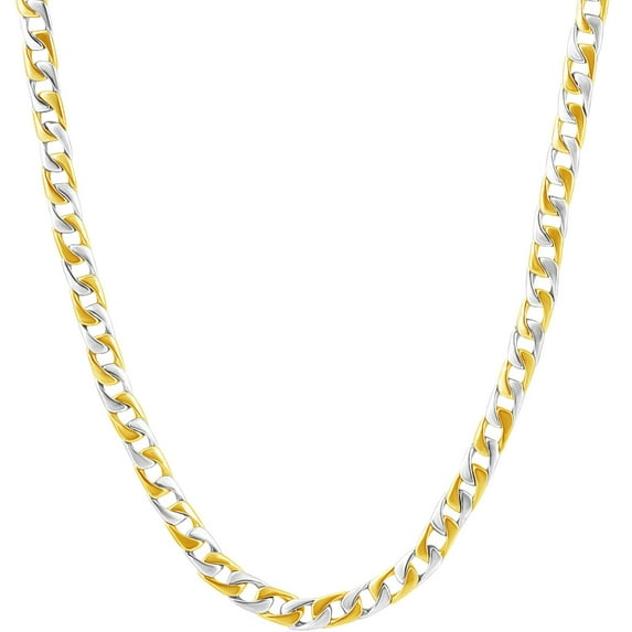 Pompeii Men's Curb 14k Gold (30gram) or Platinum (56gram) 5mm Link Chain Necklace 20" (,)