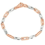 Pompeii3 Men's Link 14k Gold (22gram) or Platinum (53gram) 4.5-5mm Bracelet 8.5"