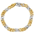 thumbnail image 1 of Pompeii Men's S Shape Figaro Link 14k Gold (37gram) or Platinum (59gram) 8mm Bracelet 8.5", 1 of 3