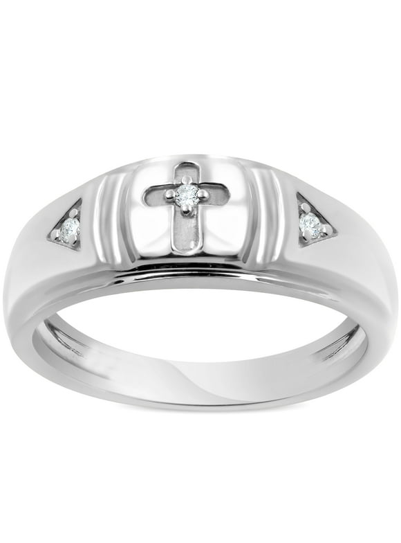 Mens Cross Wedding Ring