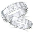thumbnail image 1 of Pompeii3 1/3ct Matching His Hers Diamond Wedding 14K Gold Rings, 1 of 3