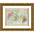 thumbnail image 1 of Pompido 18x15 Gold Ornate Wood Framed with Double Matting Museum Art Print Titled - East Canary Islands Spain - Pompido 1913, 1 of 4