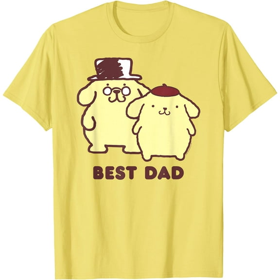Pompompurin Best Dad Father's Day DTG Print Unisex T-Shirt