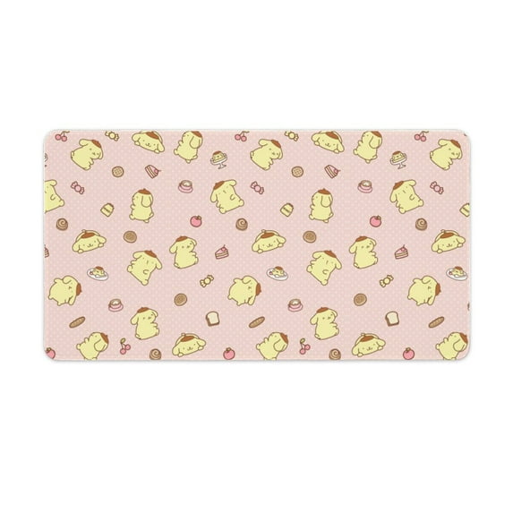 Pompompurin Desk Mat, Large Desk Pad Large Mouse Pad Desk Accessories Desk Pad Mat for Office Computer Keyboard Laptop Mouse Desk Pads