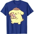 thumbnail image 1 of Pompompurin Donuts DTG Print Unisex T-Shirt,Royal Blue Color,Size 3XL, 1 of 5