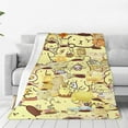 thumbnail image 1 of Pompompurin Fleece Blanket Super Soft Cozy Throw Blanket 80"X60", Lightweight Fuzzy Comfy Flannel Blanket Warm Plush Throw Blankets For Couch, Sofa, Bed, 1 of 8