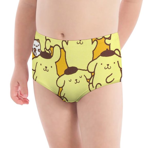 Pompompurin Girls' Breathable Underwear Comfort Panties Briefs