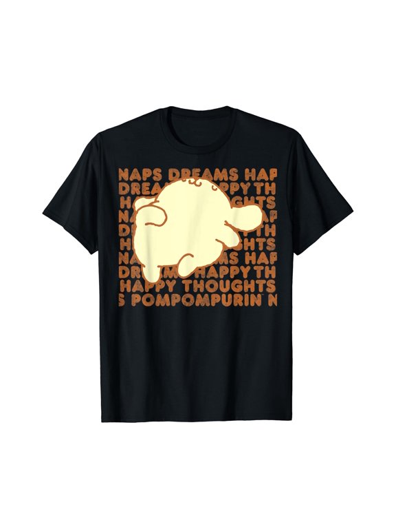 Pompompurin Happy Thoughts Nap Time Classic Theme Everyday Message Retro Theme T-Shirt
