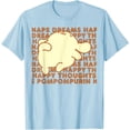 thumbnail image 1 of Pompompurin Happy Thoughts Nap Time DTG Print Unisex T-Shirt,Light Blue Color,Size YXL, 1 of 5