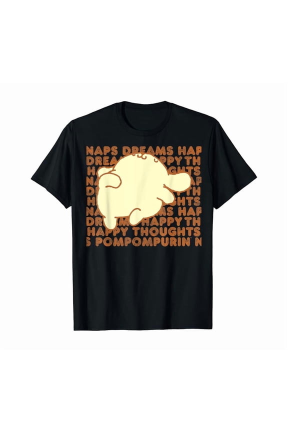 Pompompurin Happy Thoughts Nap Time T-Shirt