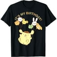 thumbnail image 1 of Pompompurin Its My Birthday DTG Print Unisex T-Shirt,Black Color,Size YL, 1 of 5