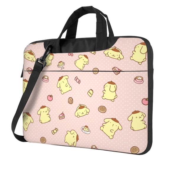 Pompompurin Laptop Bag, 13 inch Computer Bag Messenger Shoulder Bag Carrying Case for Laptop or Tablet