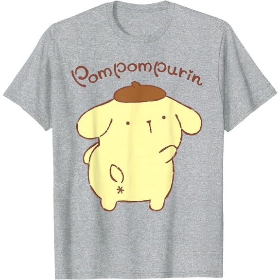 Pompompurin Logo Cute DTG Print Unisex T-Shirt